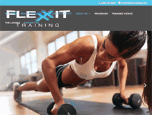 Tablet Screenshot of flexxittraining.com